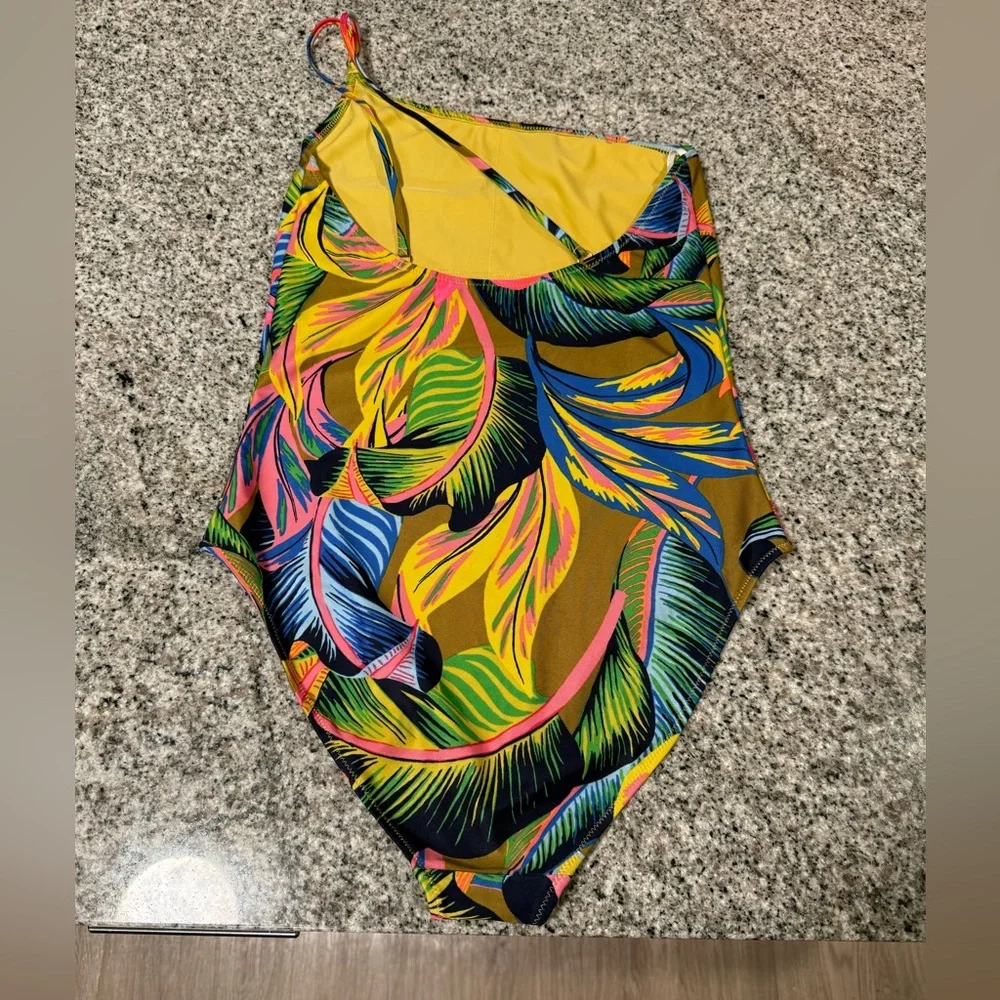 Aerie One Shoulder One Piece Swimsuit EUC Size Medium - Picture 7 of 8